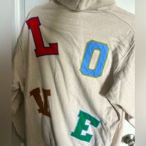 aerie oversized love sweatshirt. size medium